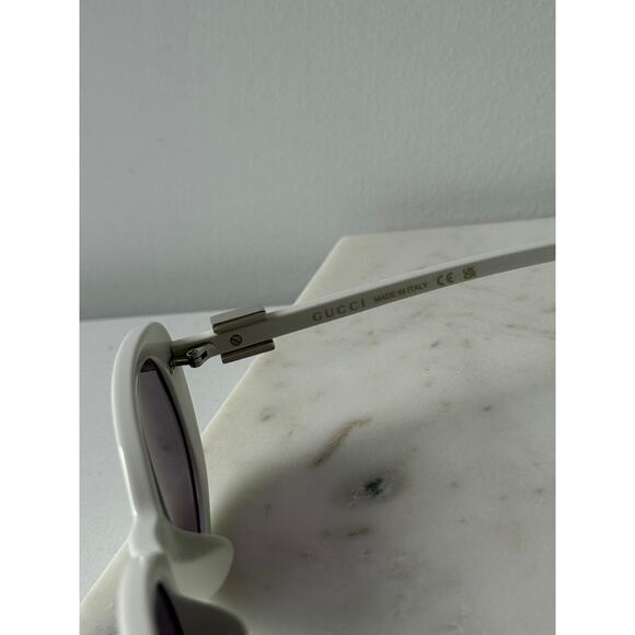 SALE! NEW Gucci GG1684SA G String White Logo Sunglasses - Picture 9 of 10